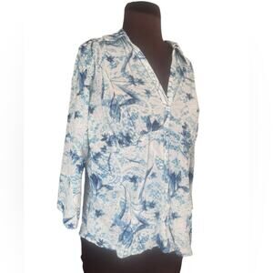 Y2K Mesh Floral Babydoll Boho Fairy Top XL Coquette Soft Girl Ethereal Festival